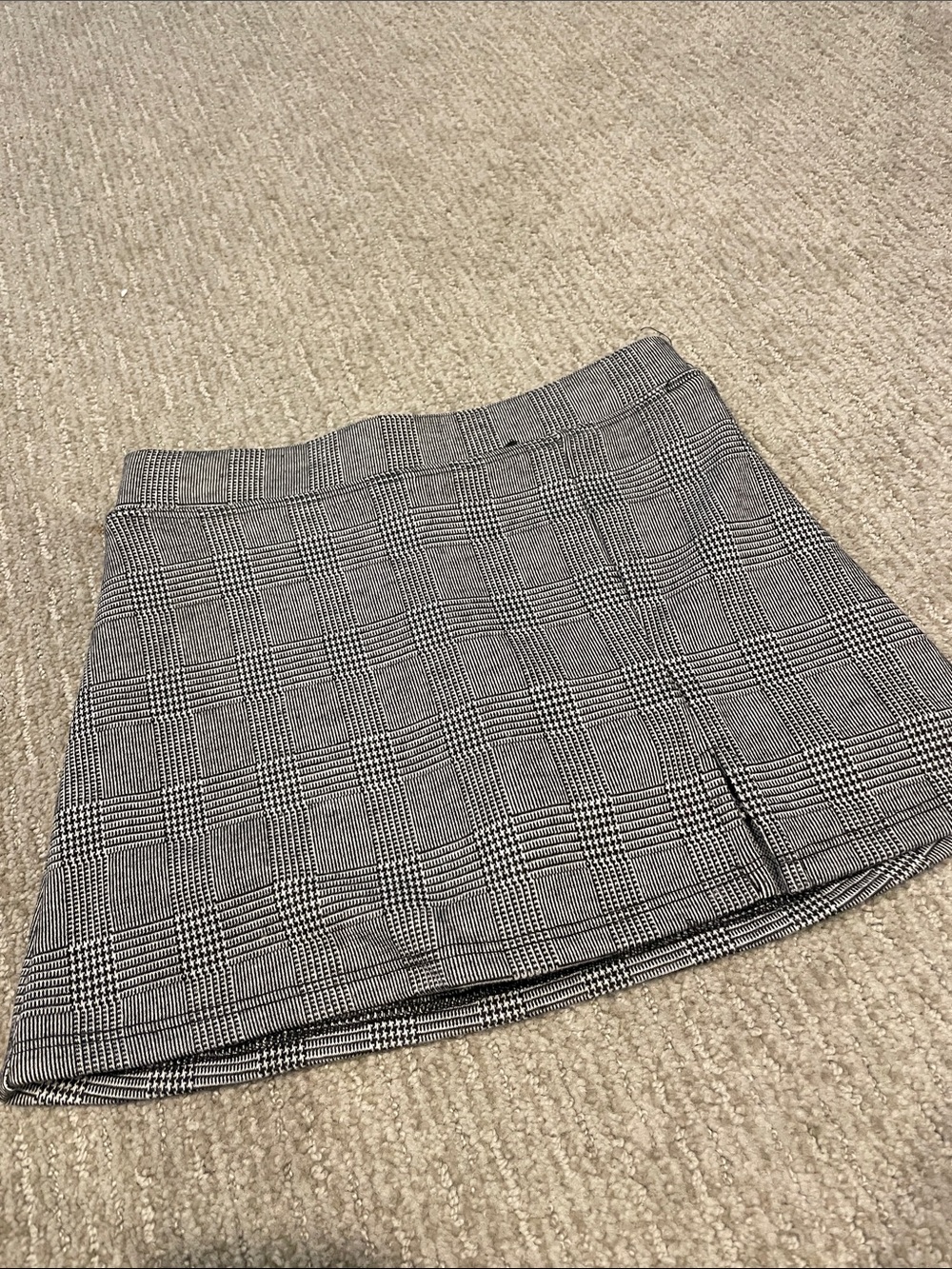 art class Black & White Plaid Skort